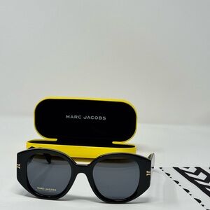 New Marc Jacobs MJ 1052/S Black Womens 51-21-140 Sunglasses With Case Authentic